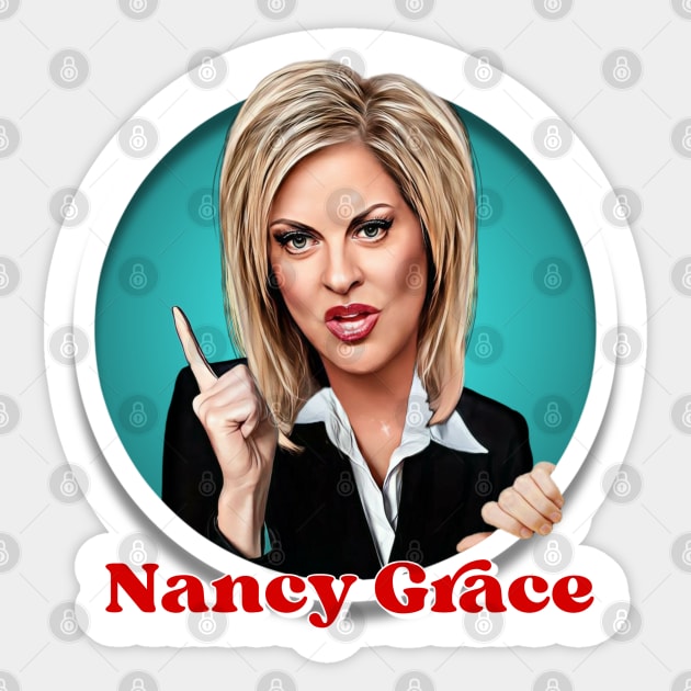 Nancy Grace Sticker by Zbornak Designs